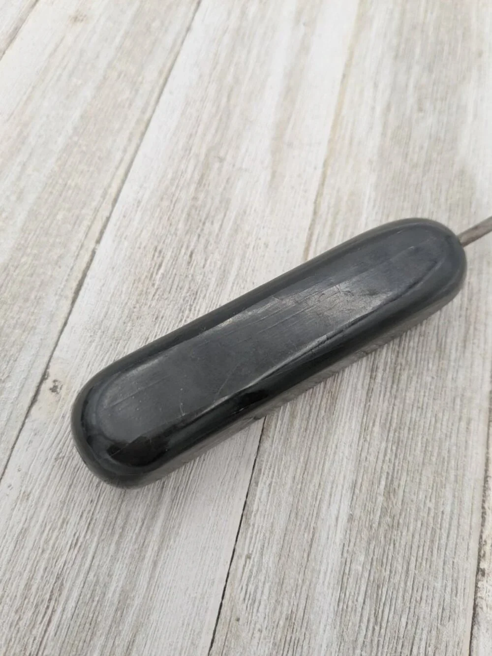 Vintage Ice Pick Black Handle Steel Tip 7 1/2